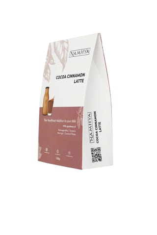 Namhya Cocoa Cinnamon Latte (100g) with Nutmeg, Moringa and Ashwagandha