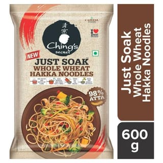 Ching's Secret Just Soak Whole Wheat Hakka Noodles 600 g