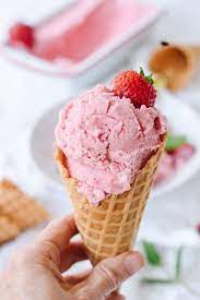 Strawberry Ice Cream Double Scoop